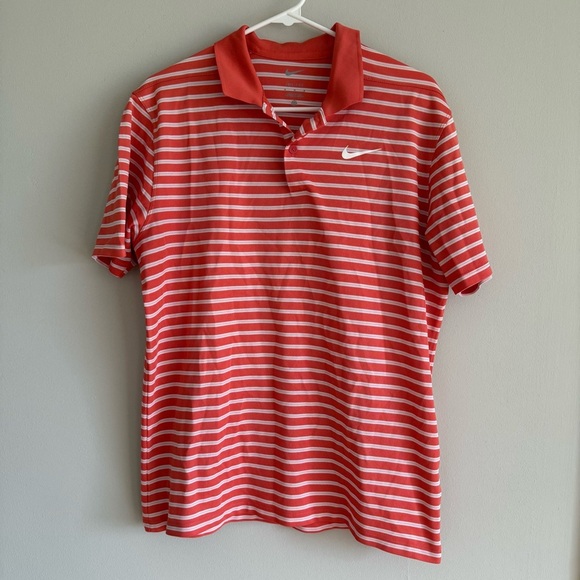 Nike men’s striped golf polo shirt - Picture 2 of 5